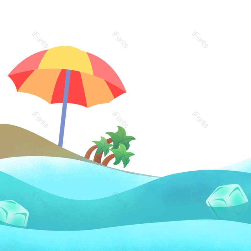 海边图片,度假元素,旅游元素PNG,旅行免抠素材